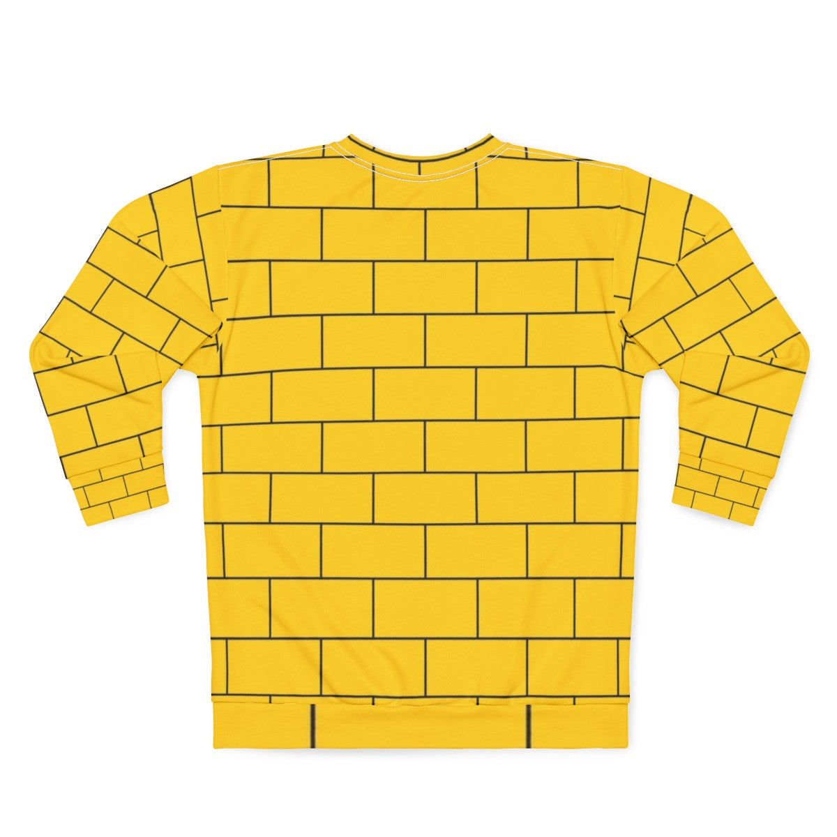 Yellow brick pattern sweatshirt - Back