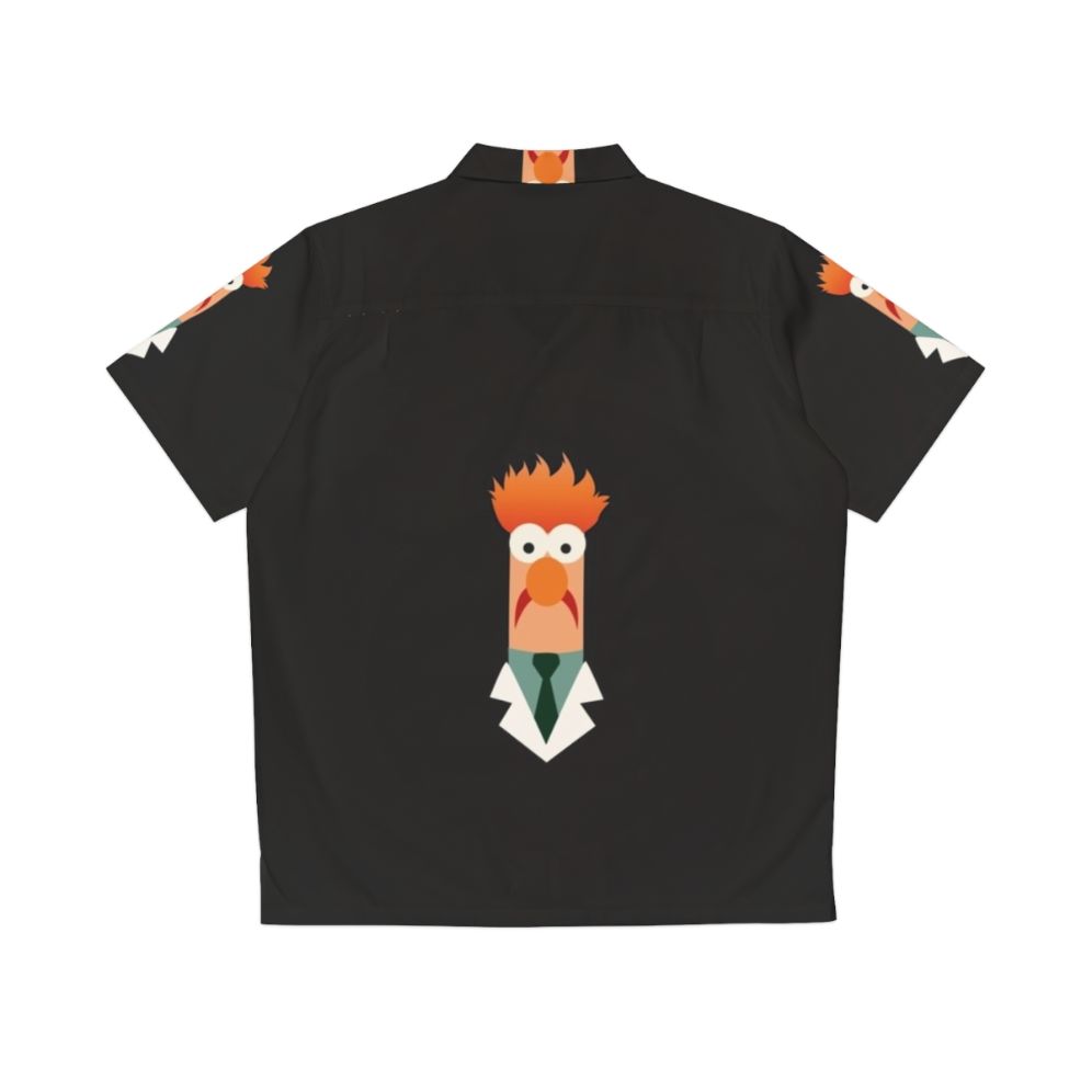 Beaker from Muppets wearing a colorful Hawaiian shirt - Back