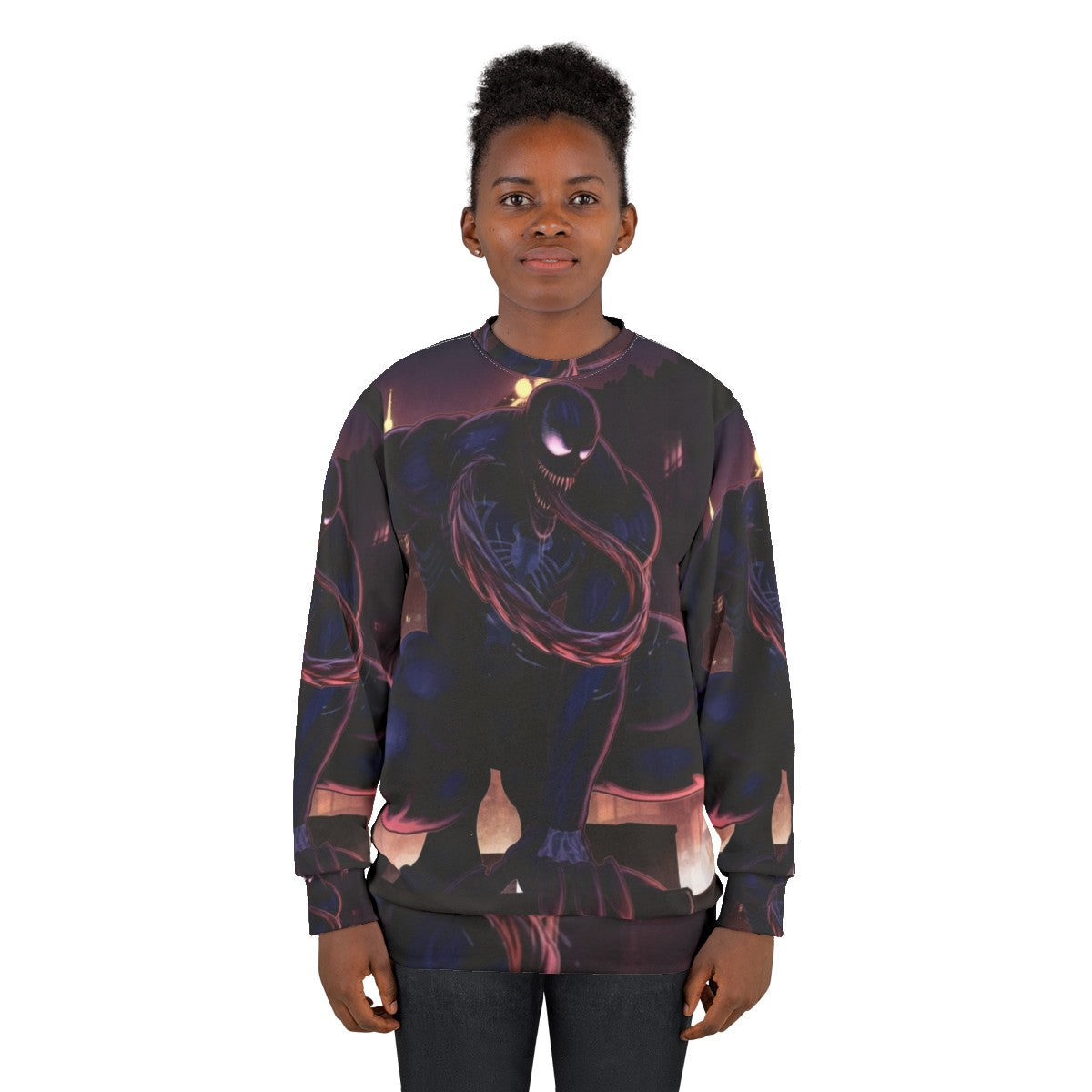 Marvel Venom Sweatshirt featuring the iconic Spider-Man character - women