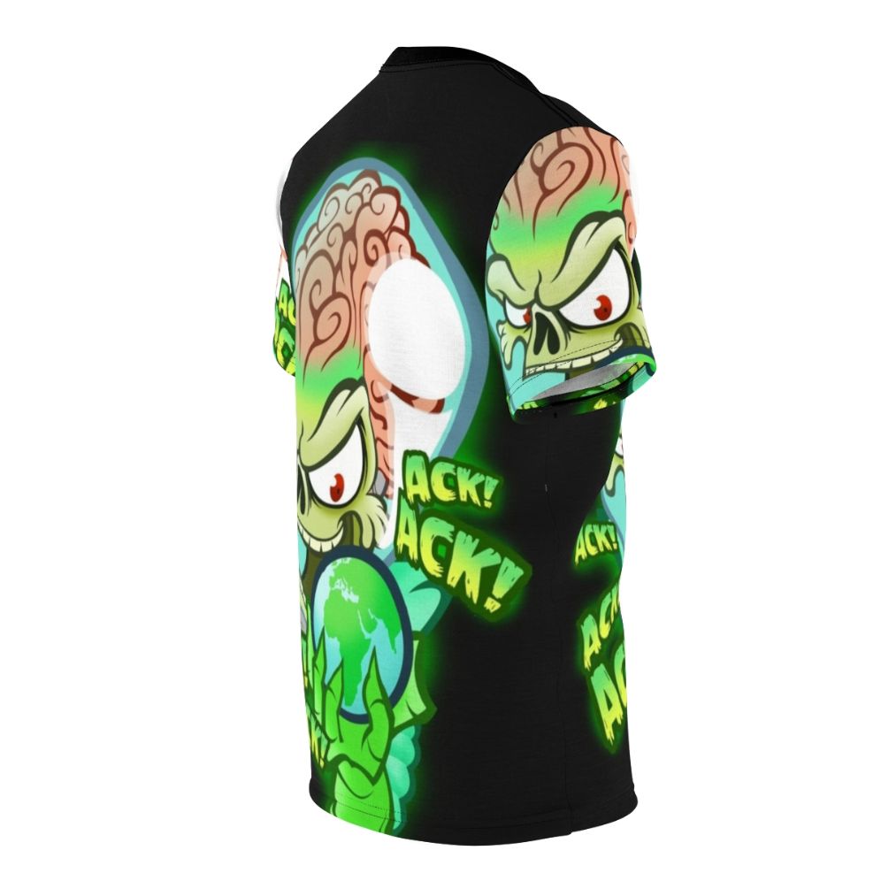 Retro-inspired t-shirt design featuring martian aliens from the classic sci-fi movie "Mars Attacks" - men right