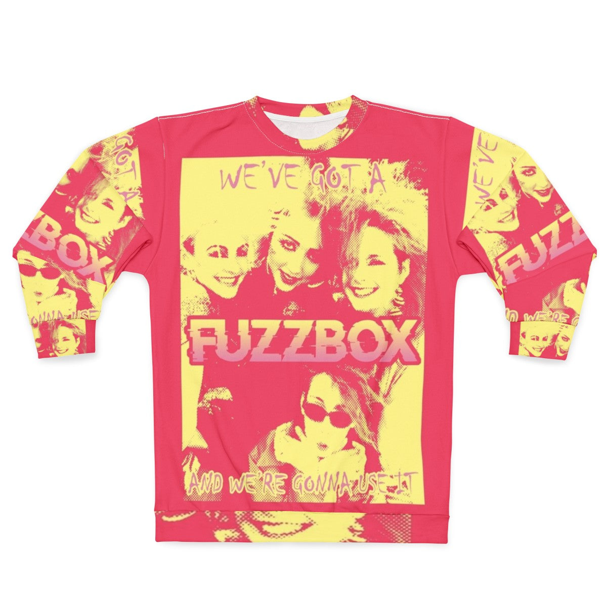 Fuzzbox indie punk music inspired sweatshirt