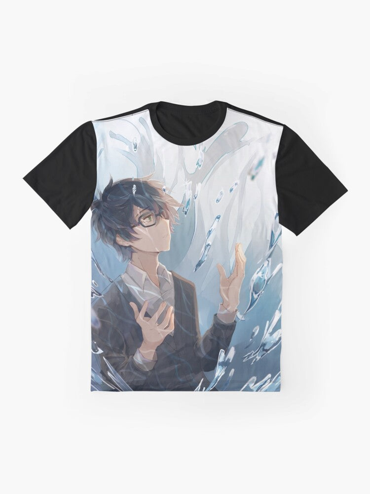 Kiriyama graphic t-shirt from the anime and manga series March Comes in Like a Lion (Sangatsu no Lion) - Flat lay