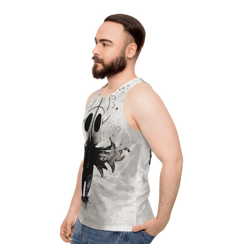 Hollow Knight Watercolor Painting Unisex Tank Top - men side