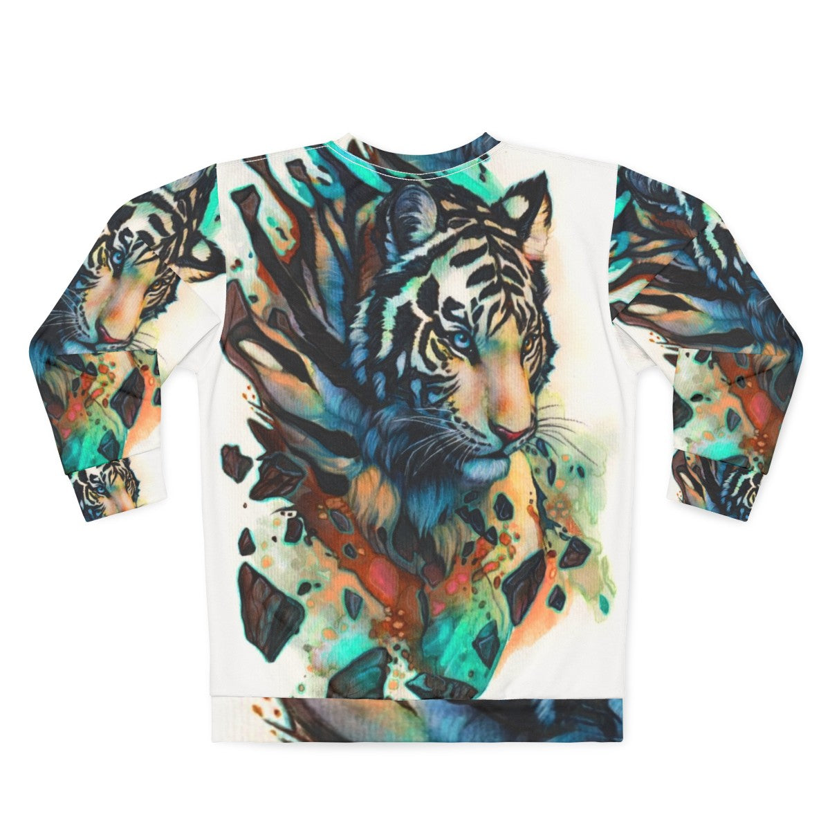 Majestic White Tiger Sweatshirt - Back