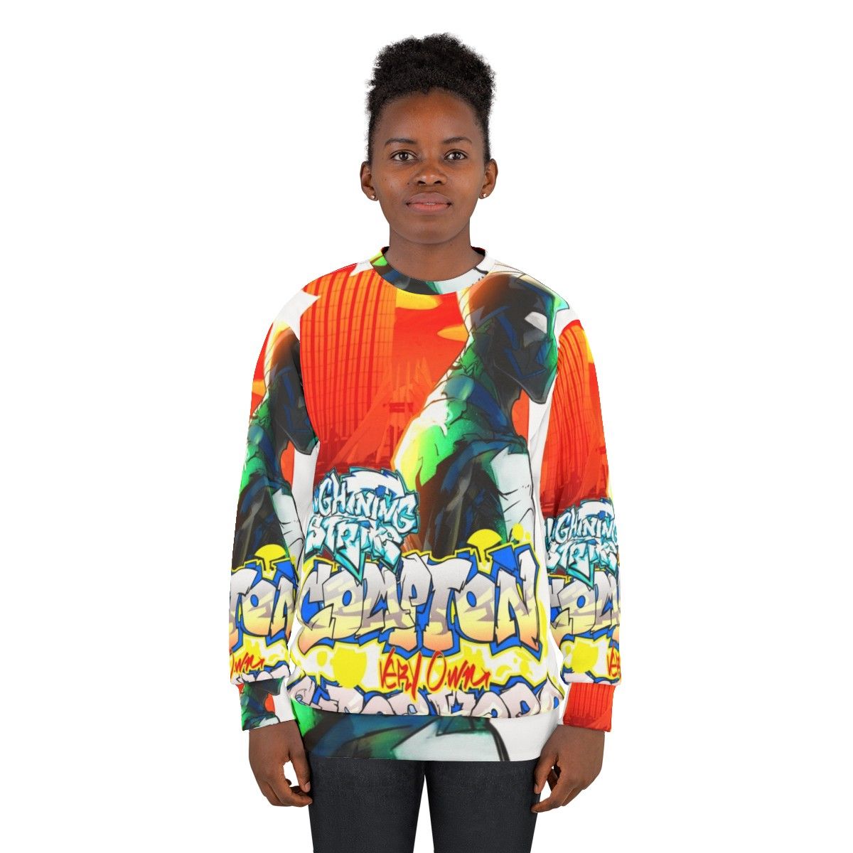 Compton Superhero Lightning Strike Sweatshirt - women