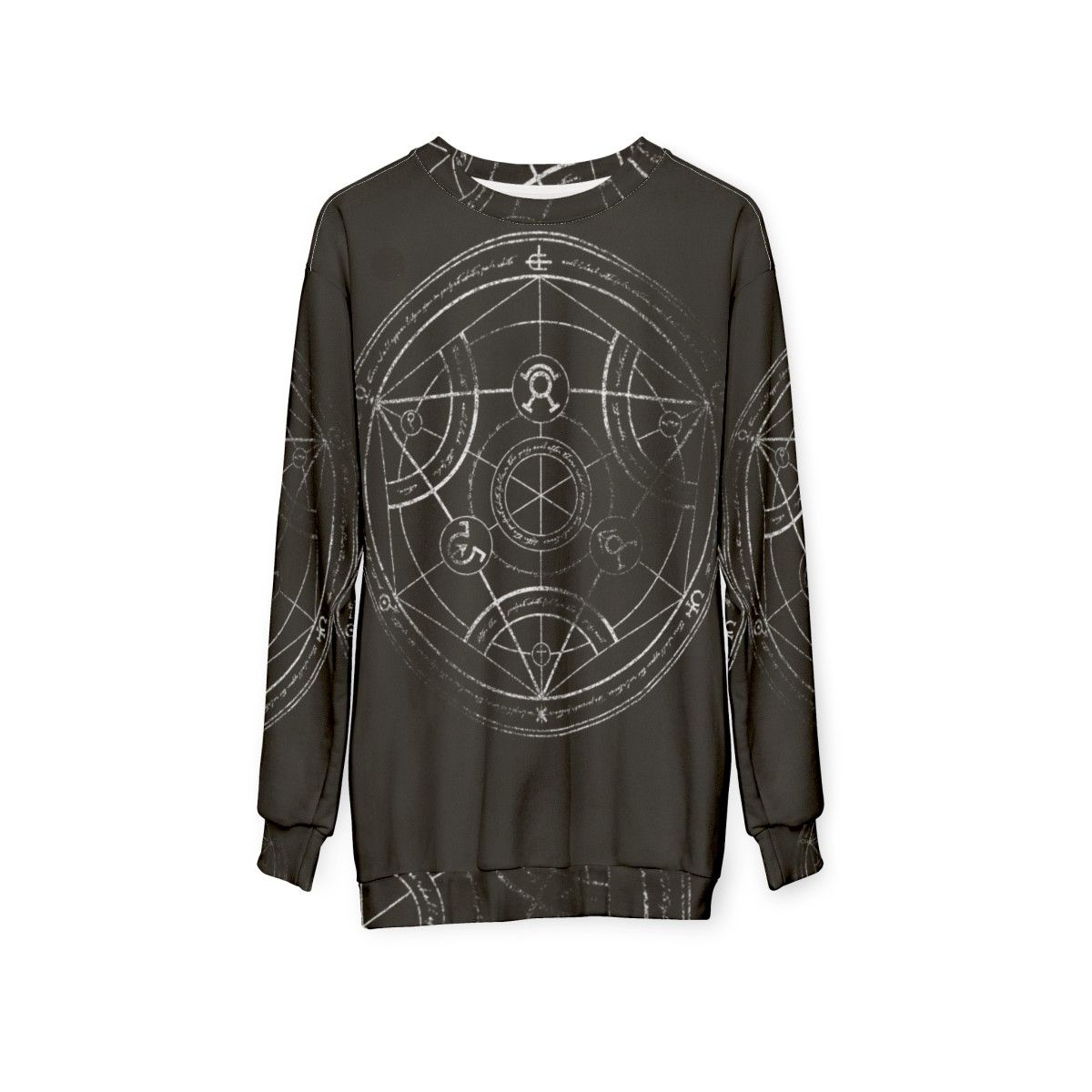 Fullmetal Alchemist Human Transmutation Circle Chalk Sweatshirt - hanging