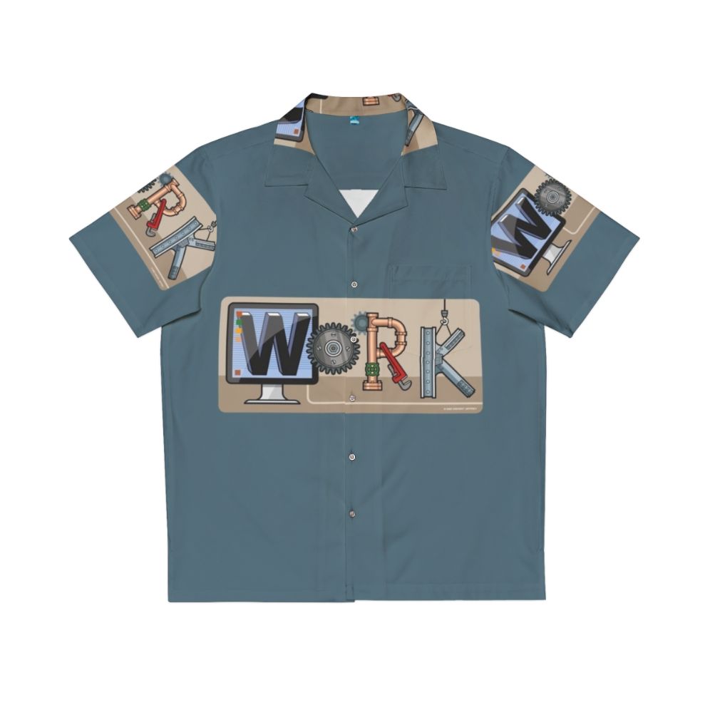 Stylish work hawaiian shirt for the office