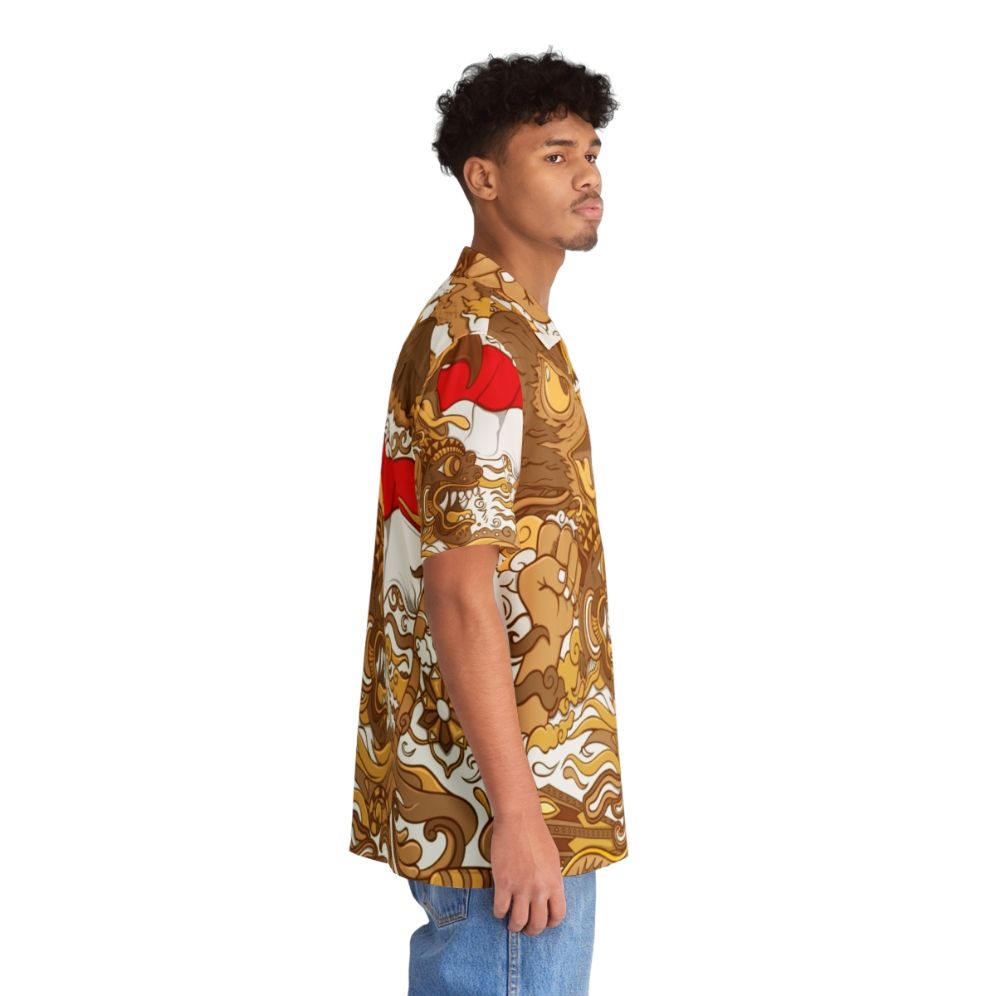 Rise Of Indonesia Hawaiian Shirt with Tropical Bali Patterns - People Pight