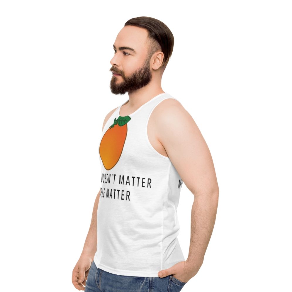 Unisex tank top with "Space Force" design - men side