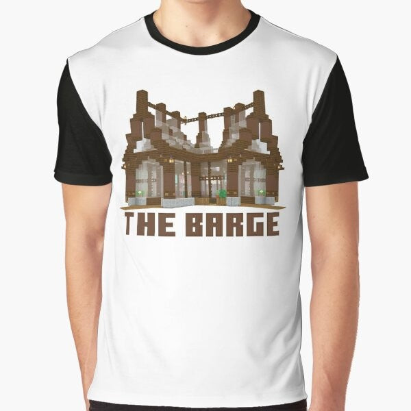 Grian Barge Graphic T-Shirt - Featuring the iconic Grian Barge from Hermitcraft Season 7