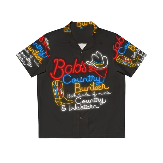 Bob's Country Bunker Hawaiian Shirt with Blues Brothers Inspired Design