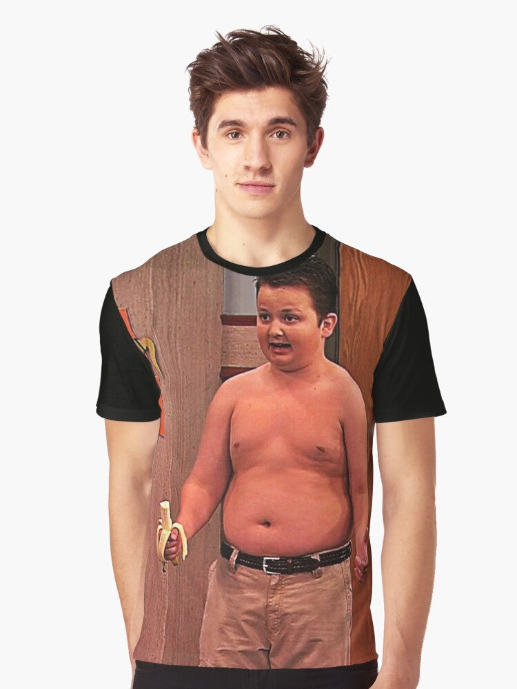 Icarly Gibby Graphic T-Shirt featuring a shirtless Gibby from the Nickelodeon TV show Icarly - Men