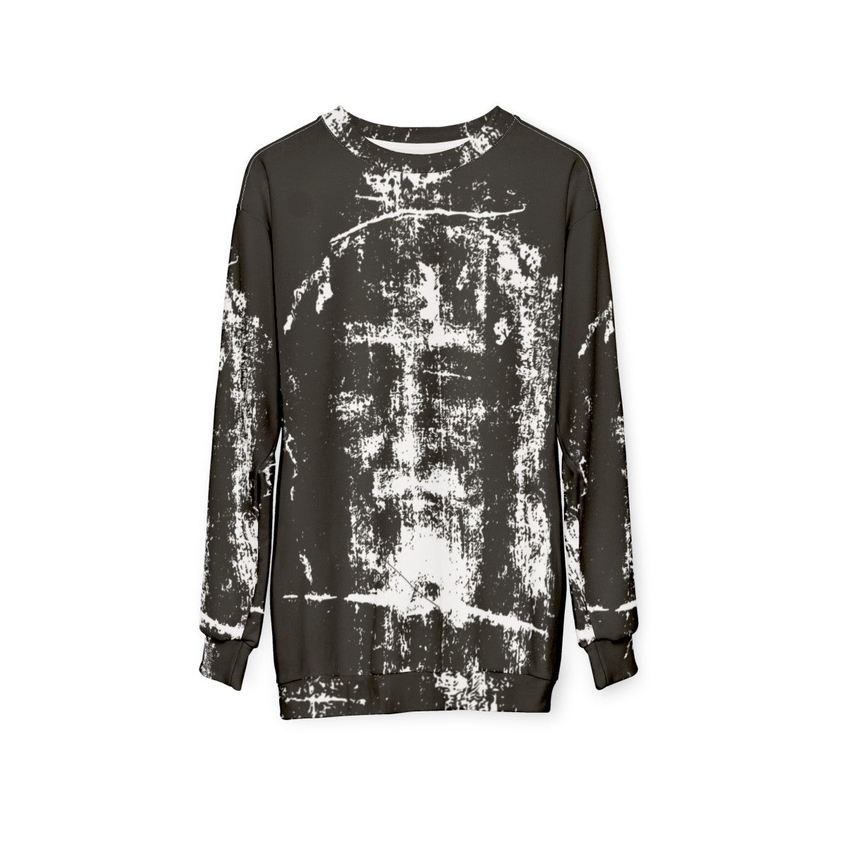 Jesus Christ Face Shroud of Turin Sweatshirt - hanging