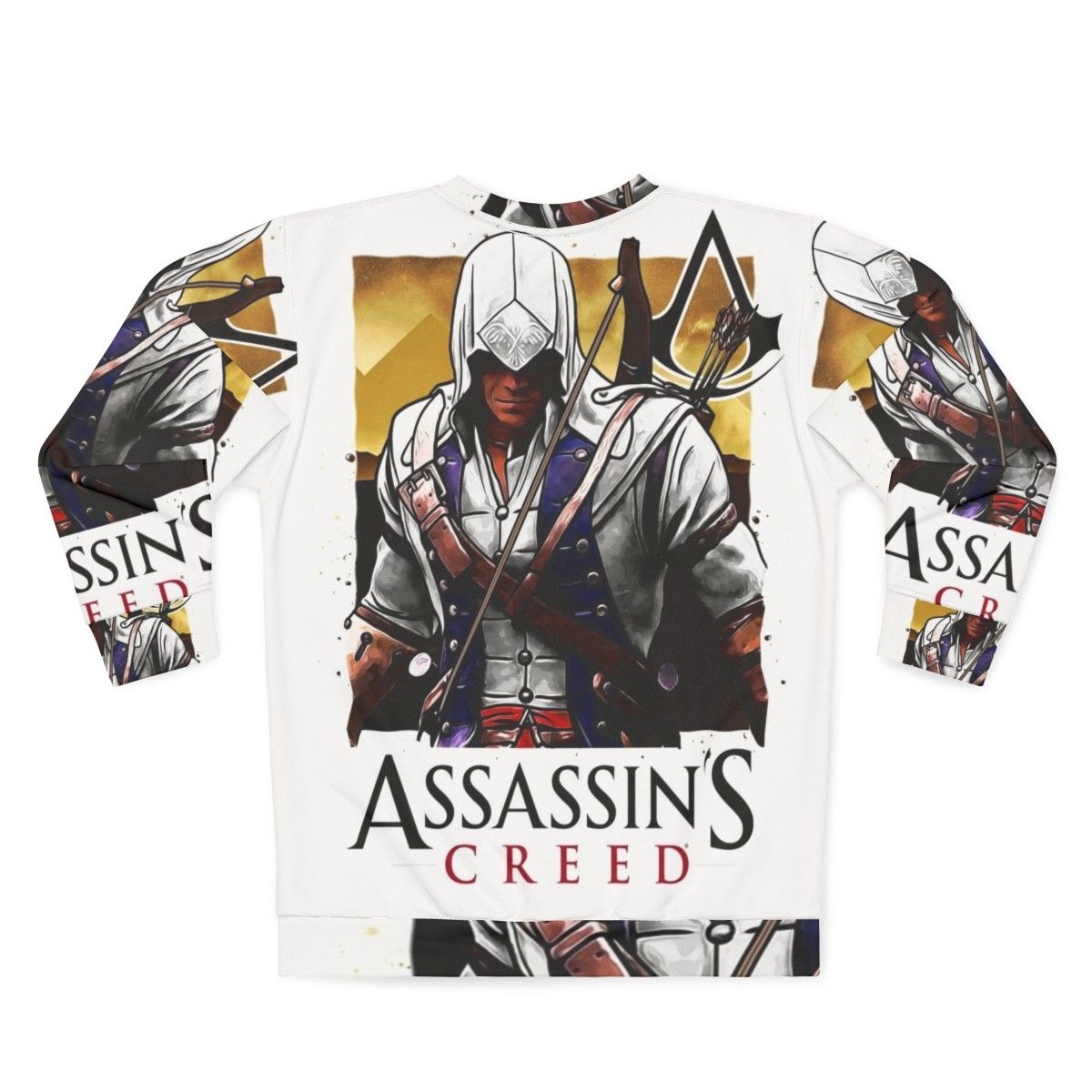 Assassin's Creed Sweatshirt 3 Featuring Iconic Assassin's Creed Symbols - Back