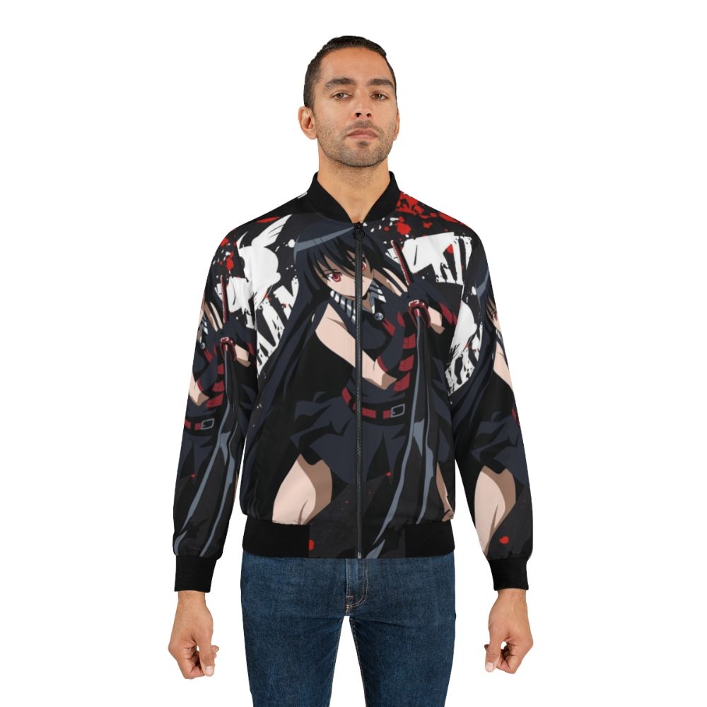 Akame Ga Kill anime bomber jacket featuring characters like Tatsumi, Esdeath, Mine, Leone, and more. - Lifestyle