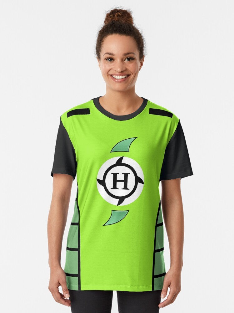 Hurricane Helms retro wrestling superhero graphic t-shirt - Women