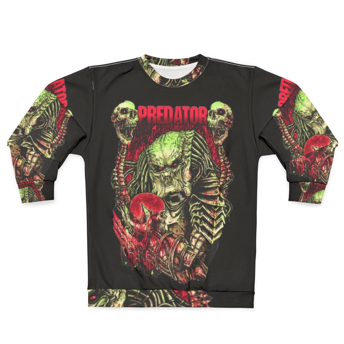 Predator art classic horror movie themed sweatshirt