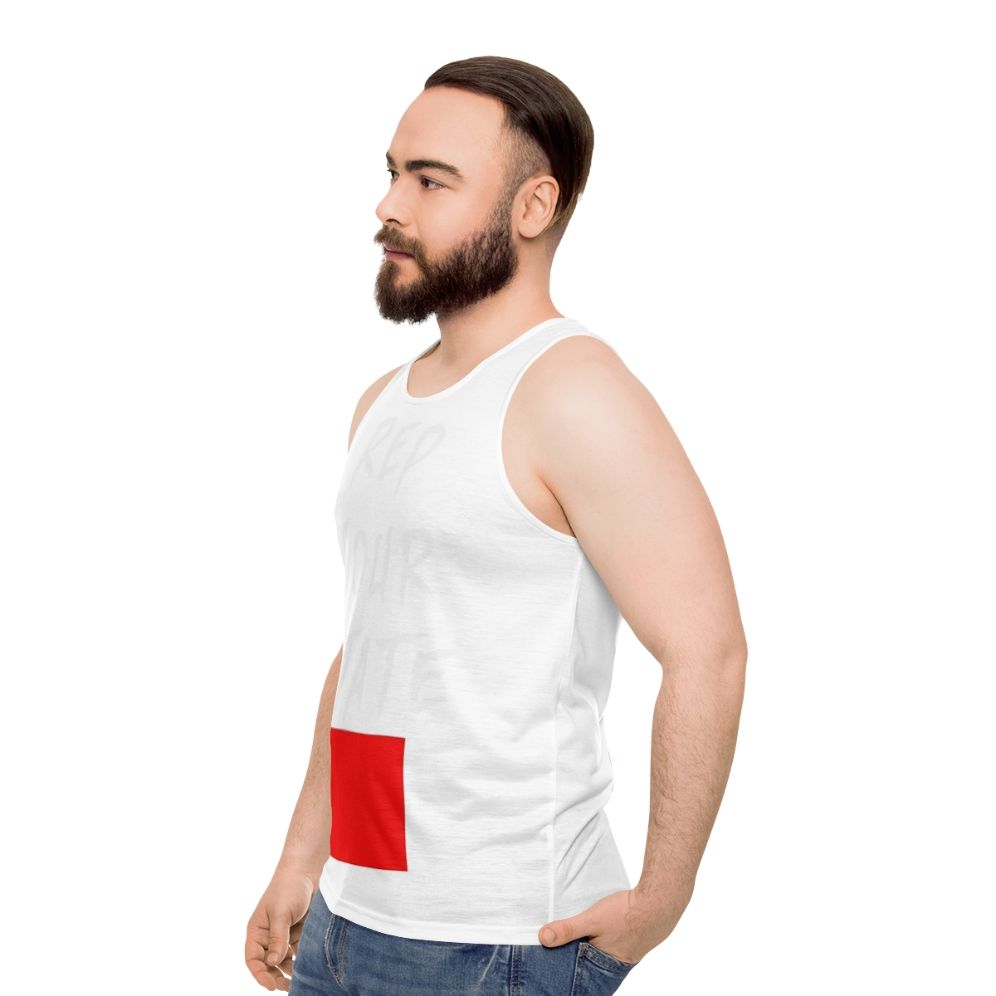 Unisex Wyoming State Pride Tank Top - men side