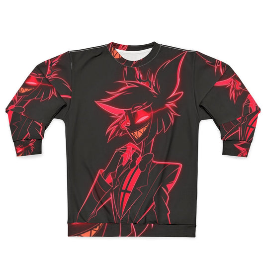 Neon Alastor Sweatshirt - Hazbin Hotel Radio Demon Clothing