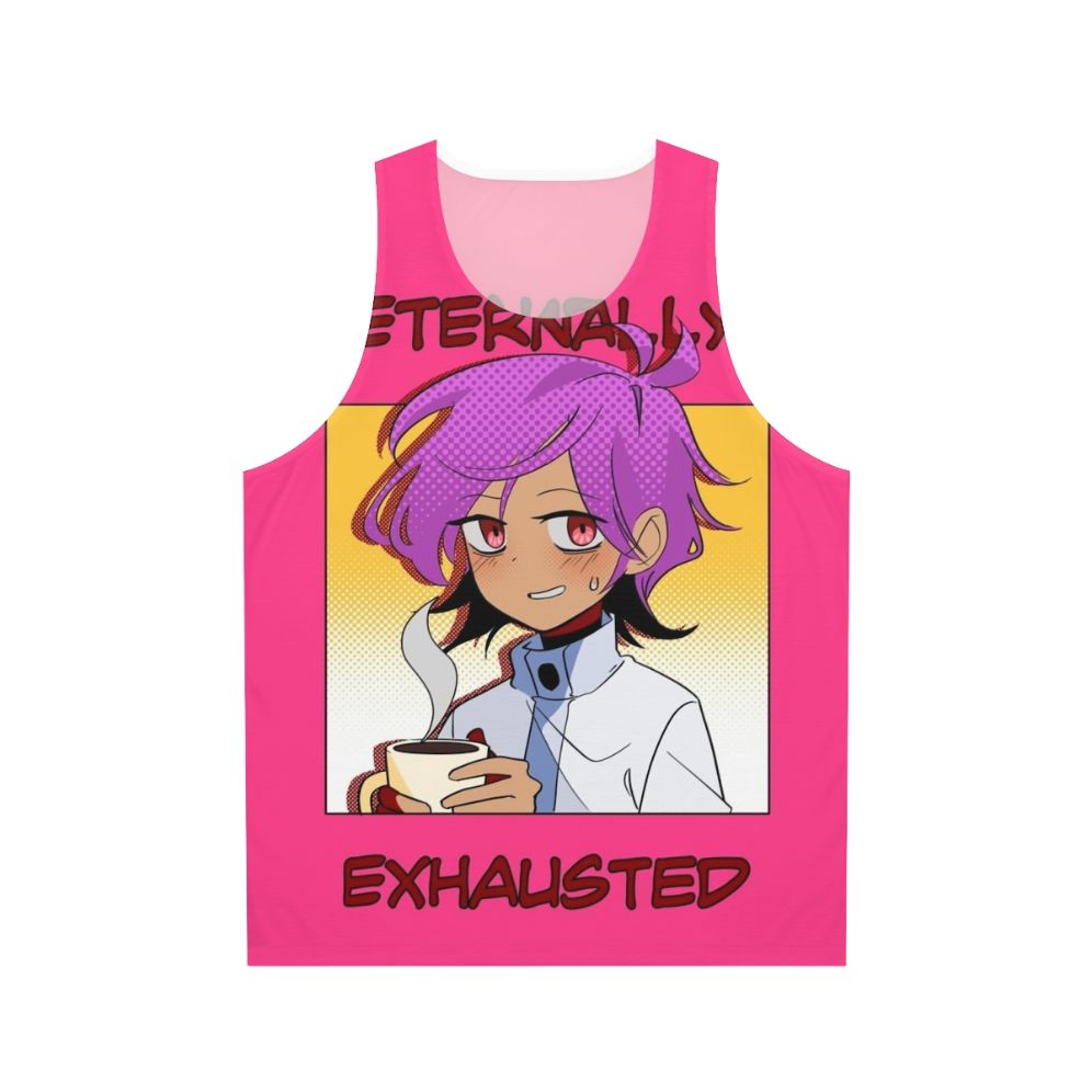 Tired and Exhausted Anime Webtoon Unisex Tank Top