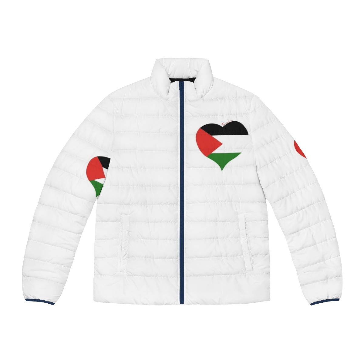 Palestine Flag Puffer Jacket, Showcasing the Palestinian Flag and Promoting Freedom