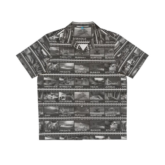 Retro Gaming Hawaiian Shirt with 007 James Bond Inspired Design