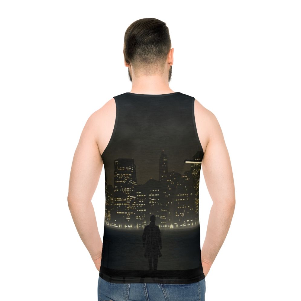 Deus Ex Cyberpunk Adam Jensen Unisex Tank Top - men back