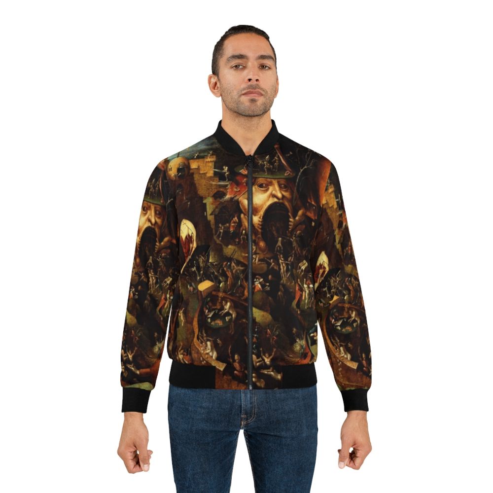 Hieronymus Bosch's "Christ in Limbo" Painting on a Bomber Jacket - Lifestyle