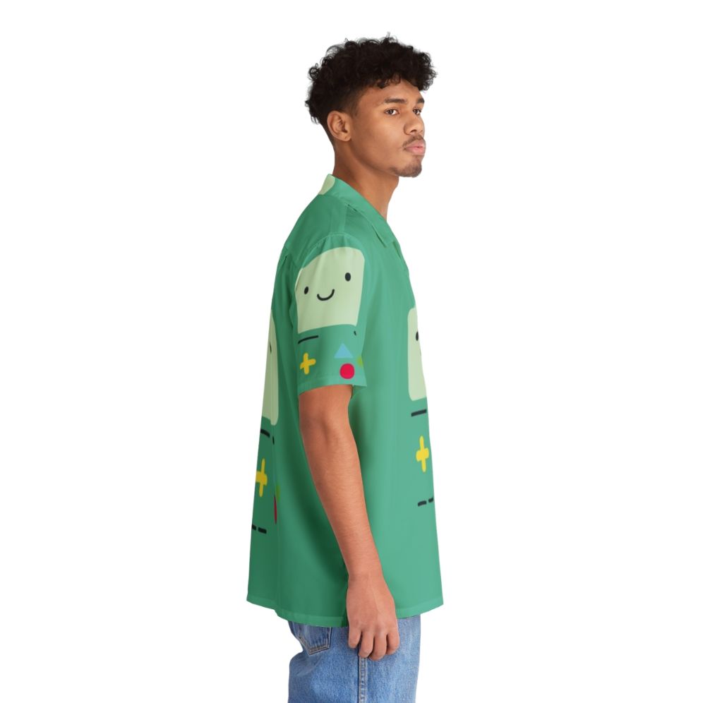 BMO Hawaiian Shirt - Adventure Time Inspired Cartoon Tropical Shirt - People Pight