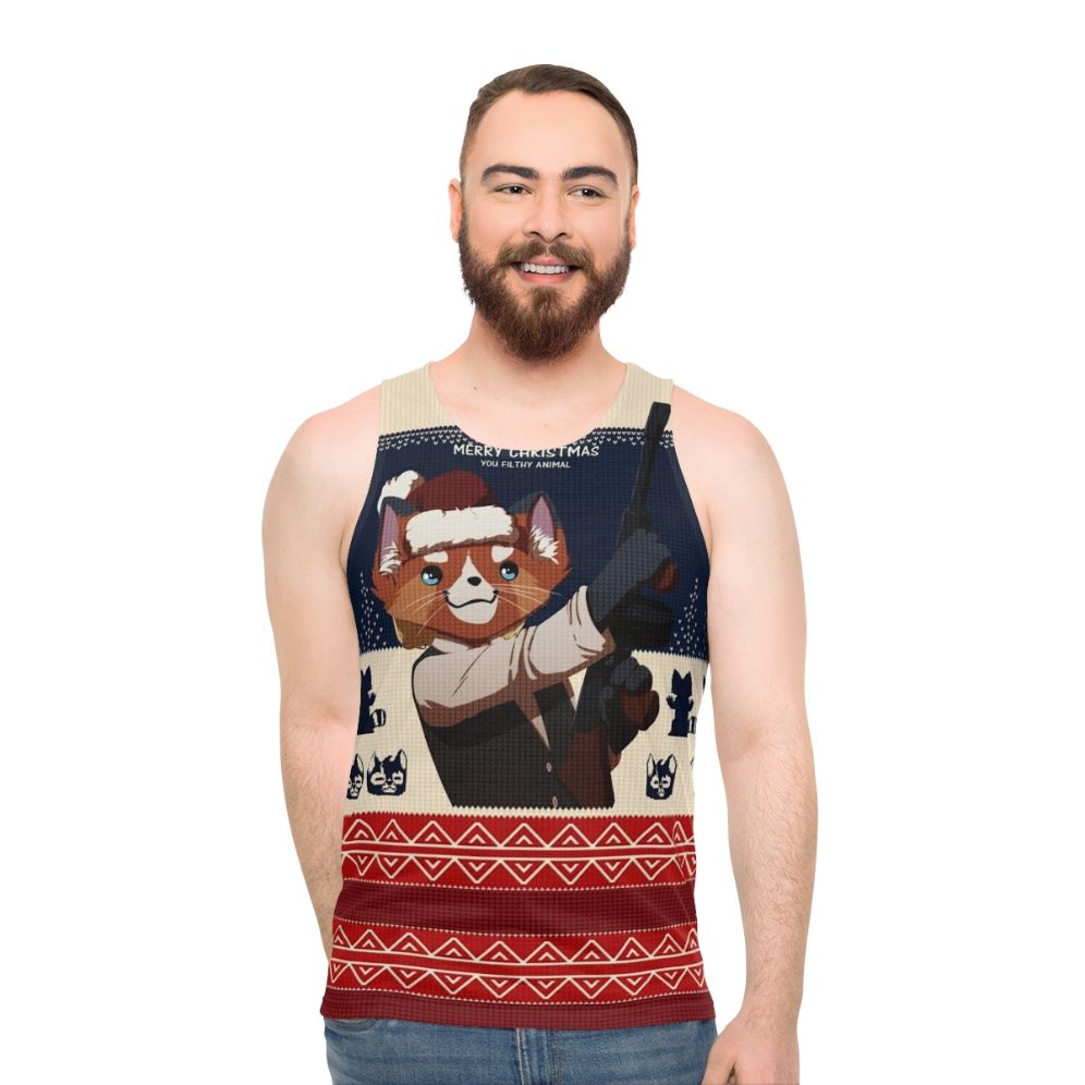 Home Alone inspired Christmas unisex tank top - men