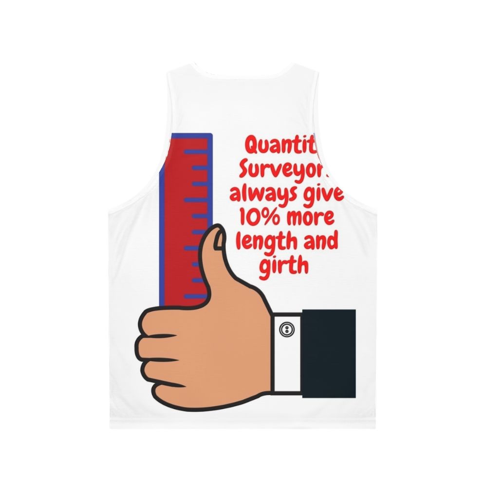 Funny Quantity Surveyor Tank Top - Back