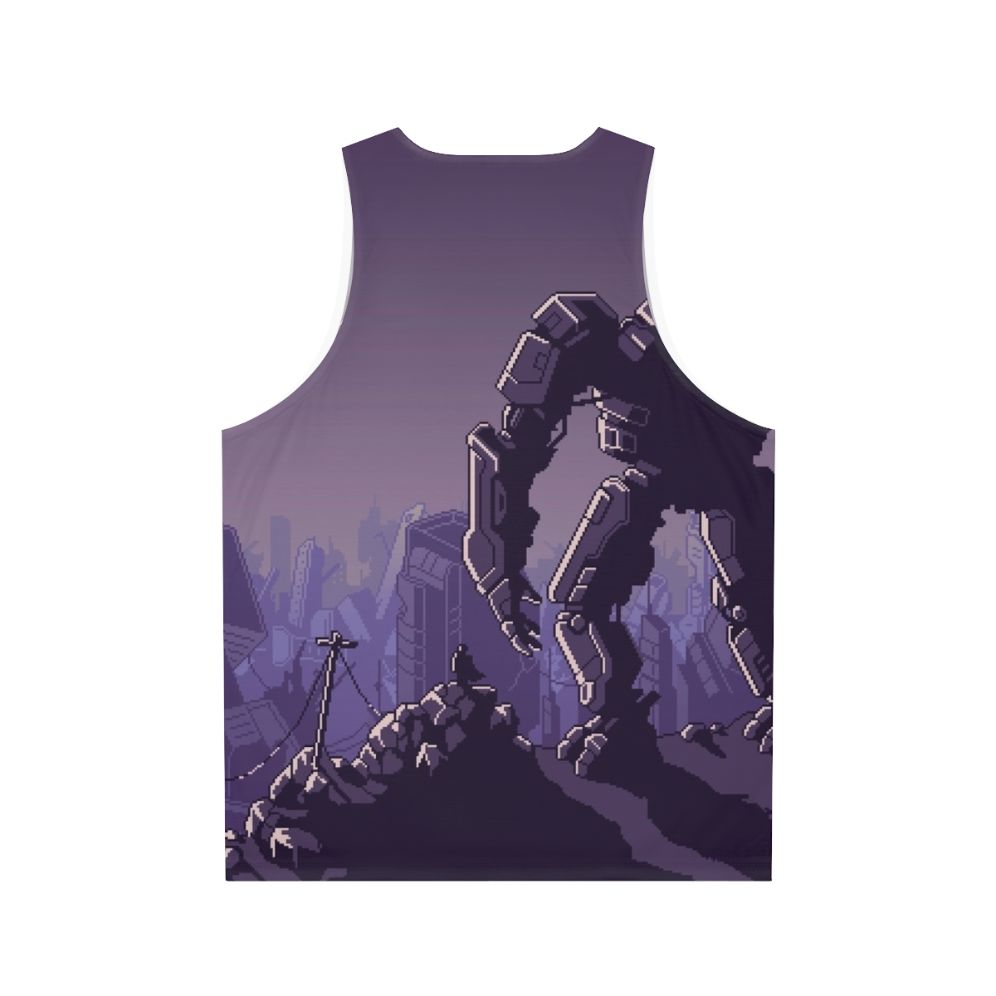 Mech Warrior Unisex Tank Top - Back