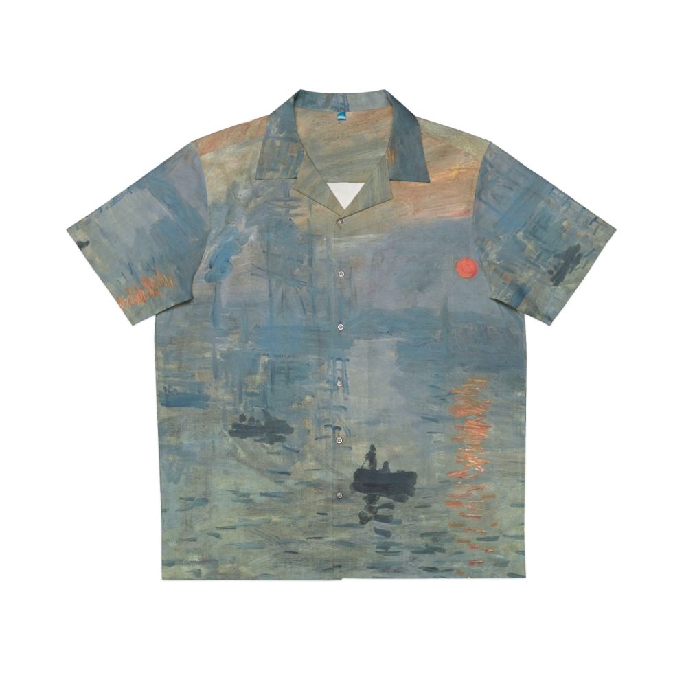 Monet Impression Sunrise Fine Art Hawaiian Shirt