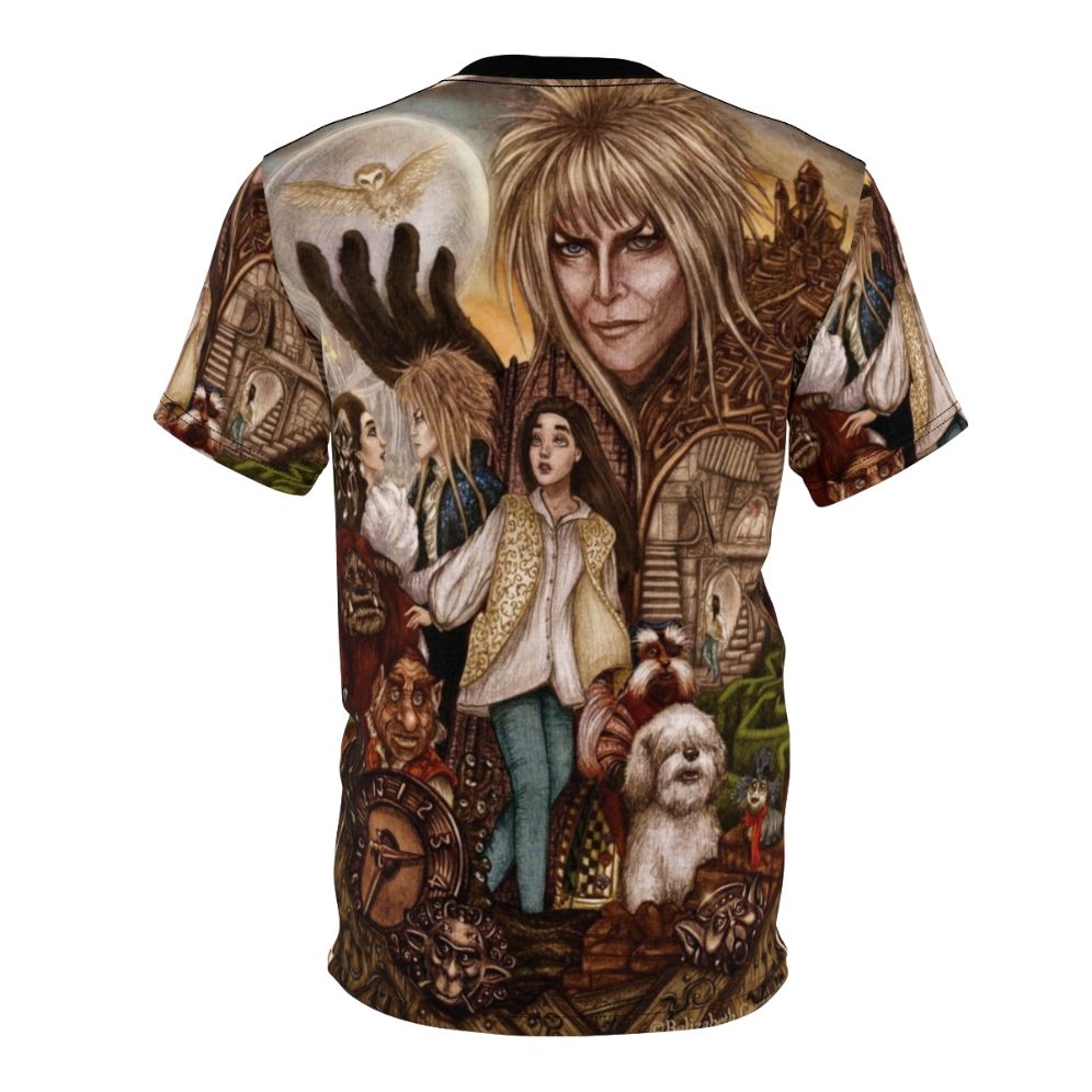 Labyrinth fantasy t-shirt featuring a magical labyrinth design - Back