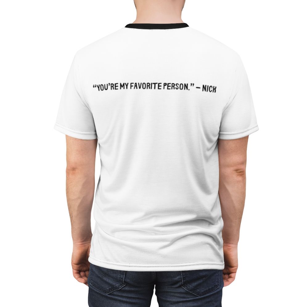 Heartstopper Inspired T-Shirt Featuring Fanart Graphic of Characters - men back