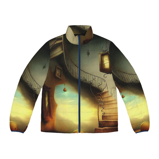 Dreams Series Puffer Jacket with Salvador Dali Inspired Surreal Design