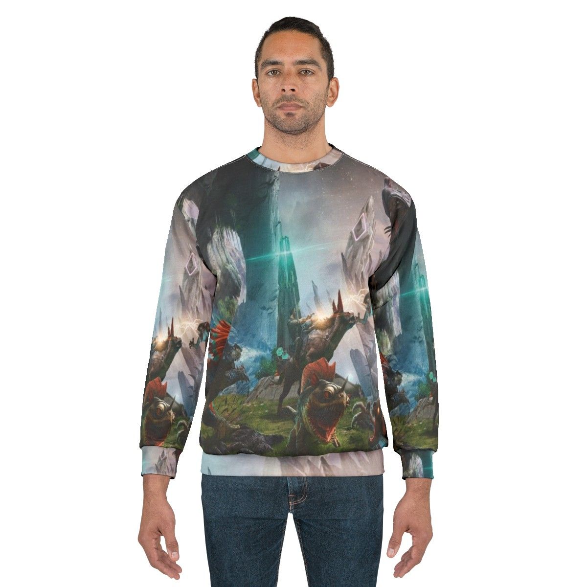 Ark Survival Evolved Dinosaur Fight Sweatshirt - men