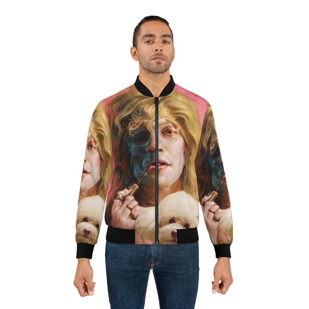 Buffalo Bill inspired bomber jacket with a chilling, thriller horror design - Lifestyle