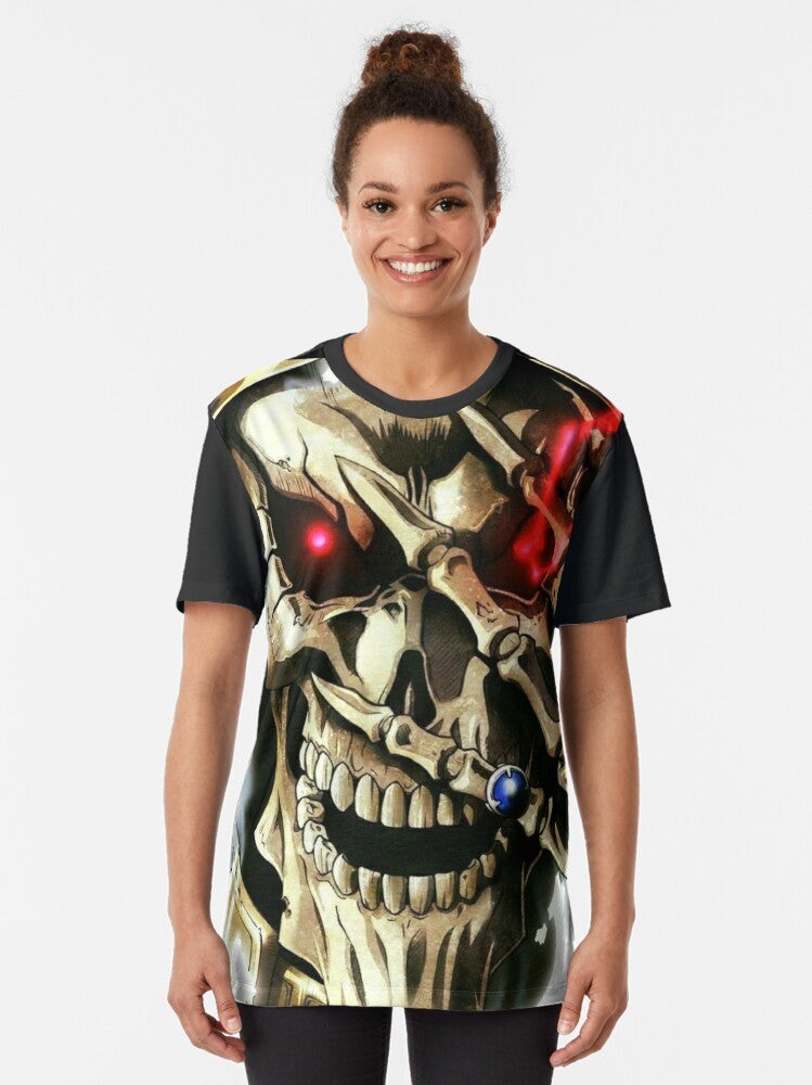 Overlord anime and manga inspired t-shirt featuring Momonga/Ainz Ooal Gown - Women