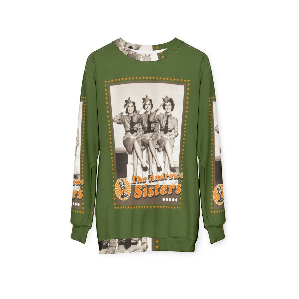 The Andrews Sisters Vintage Sweatshirt for Music Enthusiasts - hanging