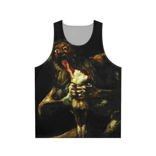 Saturn Devouring His Son - Goya Painting Unisex Tank Top