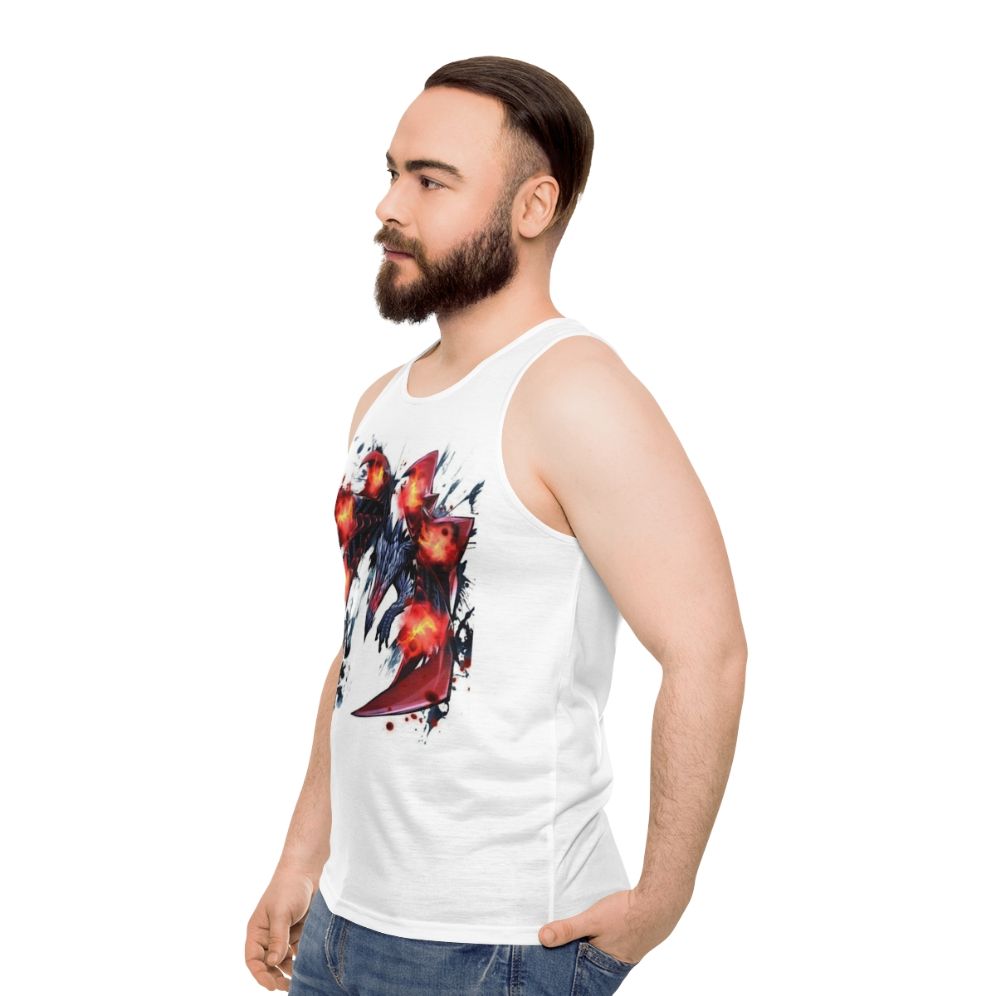 Valstrax Monster Hunter Unisex Tank Top - men side