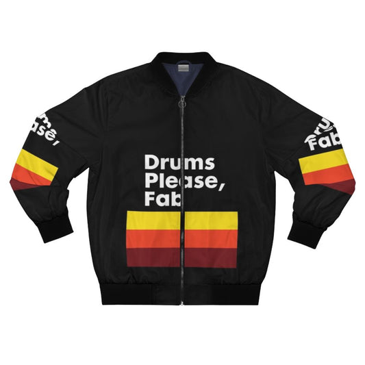The Strokes inspired bomber jacket with music and indie band design