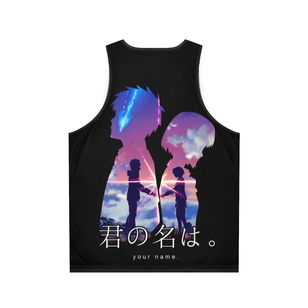 Your Name Unisex Anime Tank Top - Back