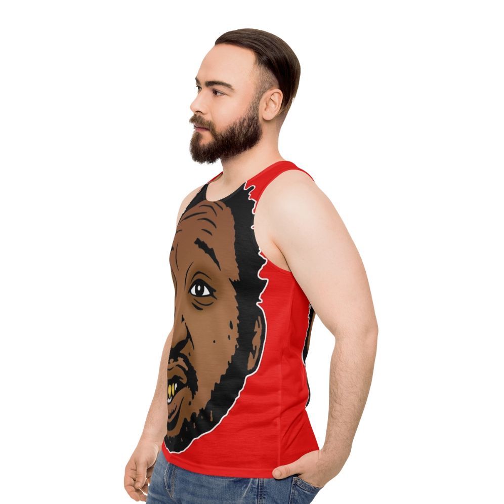 Retro unisex tank top with hip hop inspired design - men side