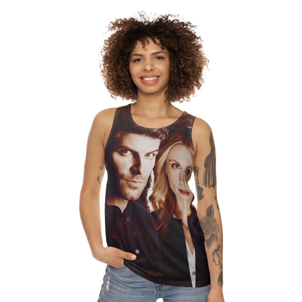 Unisex 'Nick & Adalind' Grimm Inspired Sleeveless Shirt - women