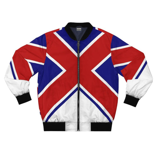 Union Cross Bomber Jacket featuring the Captain Britain Marvel Comics design