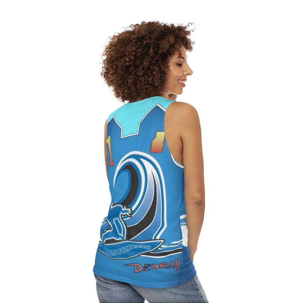 Vert Wheeler Hot Wheels World Race Unisex Tank Top - women back