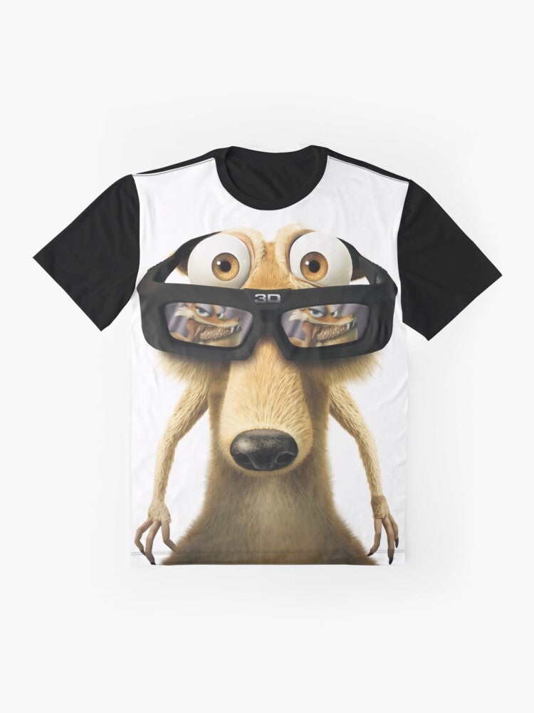 Cute squirrel graphic design on a comfortable t-shirt - Flat lay