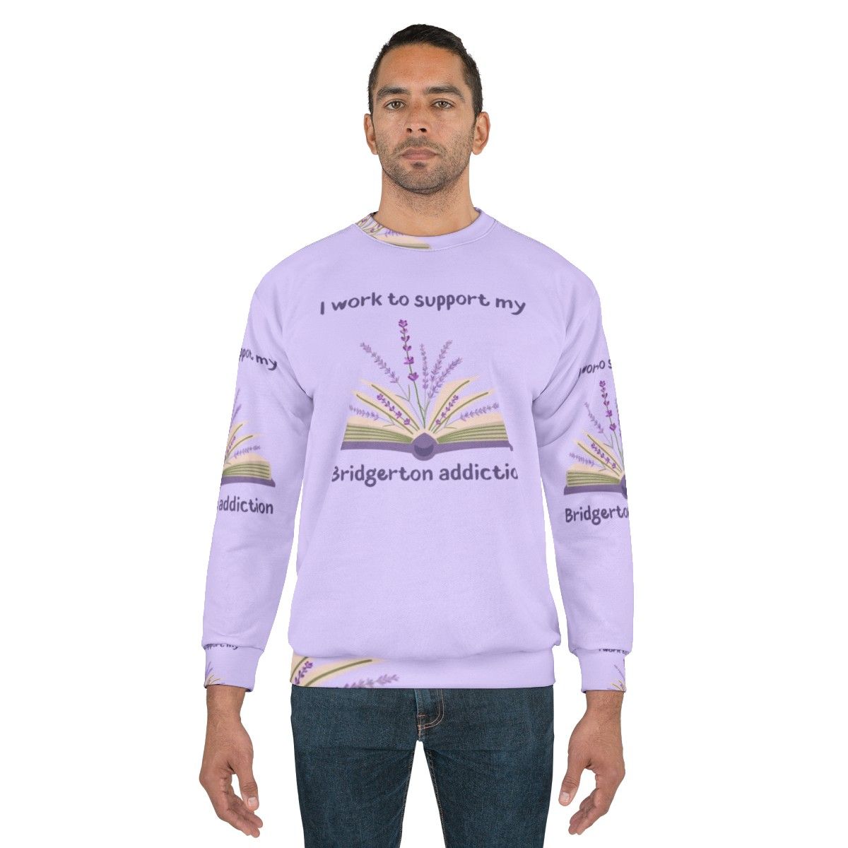 Bridgerton themed sweatshirt with floral design - men